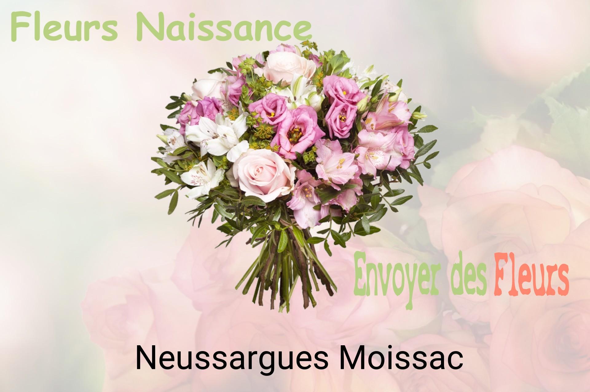 Bouquet de fleurs de naissance livré à Neussargues-Moissac